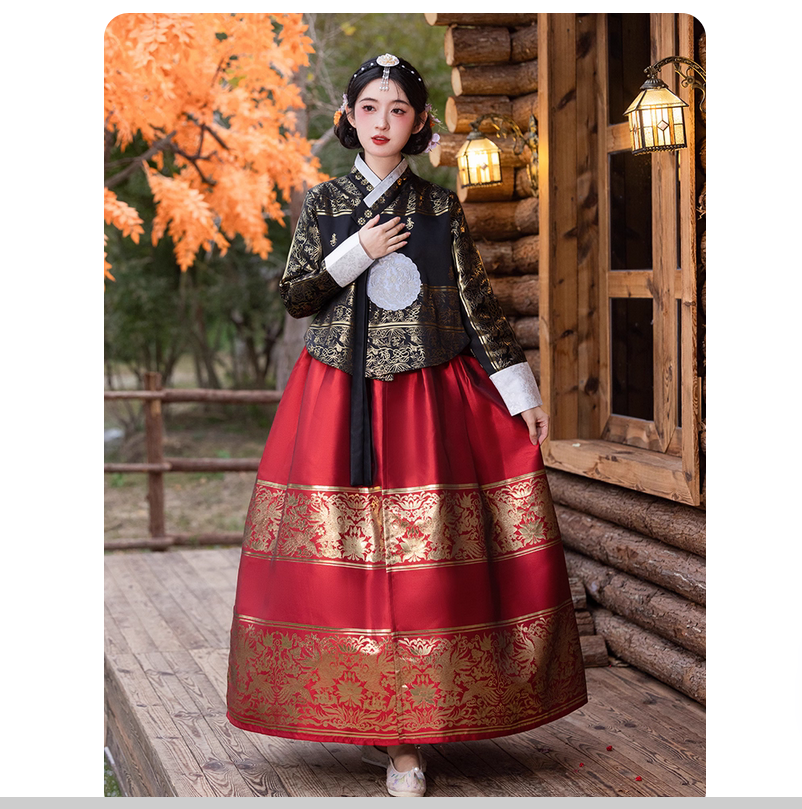 Korean Lifestyle & Kids Boutique - Этнический стиль, ретро Ханбок, темперамент, утягивающая